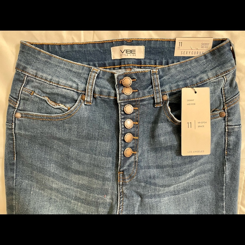 VIBE mid-rise skinny jeans